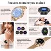 Bluetooth Calling AI Voice Assistant Waterproof Sports Smartwatch, Black - 3