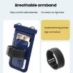 Waterproof Cell Phone Bag IPX8 30m Touch Screen Case - Navy Blue - 7