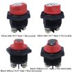 200A DC Brass RV Yacht Battery Switch - Leak-proof, Black, Style 2 - 6