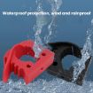 Car Quick-Fix Adjustable Rubber Clamp, 4 Red & 4 Black Clips - 6