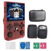 64G Portable Open Source GBA/FC Arcade Handheld Console - Transparent Red - 2