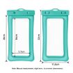 White TPU Dual Airbag Floating Waterproof Phone Pouch for Diving & Swimming - 4