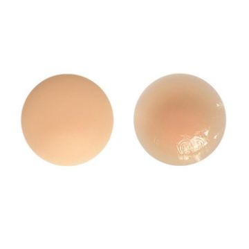 Ultra-thin Invisible Silicone Breast Stickers, 8cm, Rusty Skin - 1