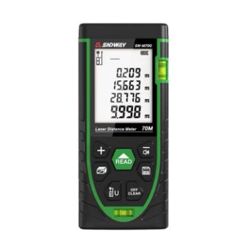 SNDWAY SW-M70G 70M Green Laser Range Finder for Indoor Outdoor Use - 1
