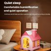 500ML Mini Snow House Humidifier USB Snowman Light, Plug-in Blue - 9