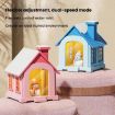 500ML Mini Snow House Humidifier USB Snowman Light, Plug-in Brown - 4