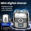 Mini Dual Head Electric Shaver for Men - LCD, Waterproof, USB-C Rechargeable - 2