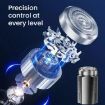 Portable Electric Shaver for Men, LCD Display, USB-C, Waterproof, Black - 5