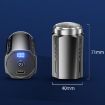 Portable Electric Shaver for Men, LCD Display, USB-C, Waterproof, Black - 7