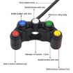 Motorcycle Headlight Auxiliary Light Horn Switch Aluminum Alloy 5-Position - 2