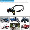 Motorcycle Headlight Auxiliary Light Horn Switch Aluminum Alloy 5-Position - 7