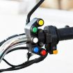 Motorcycle Headlight Auxiliary Light Horn Switch Aluminum Alloy 5-Position - 8