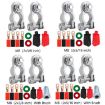 M8 RV Yacht Battery Zinc Alloy Terminal Clip, 2x3/8 inch Specification - 2