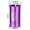 ZTTO Bicycle Seat Post Conversion Sleeve 27.2-30.8mm 2pcs Purple - 2