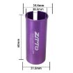 ZTTO Bicycle Seat Post Conversion Sleeve 30.9-31.6mm 2pcs Purple Reducer - 2