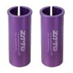 ZTTO Bicycle Seat Post Conversion Sleeve 25.4-30.9mm 2pcs Purple - 1
