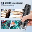 200W Pixel 1000X HD Wireless Digital Microscope with Holder - White - 8