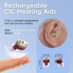 Invisible Elderly Hearing Aids with Noise Reduction & Digital Display (Red/Blue) - 3