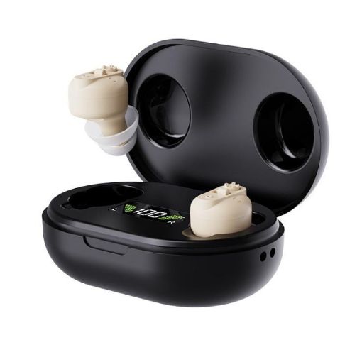 Invisible Elderly Hearing Aids with Noise Reduction & Digital Display Charging - 1