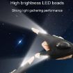 Black Left Hand LED Light Gloves for Night Riding & Car Repair, Rechargeable - 6