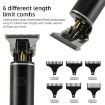Rechargeable Haircut Kit - Zero Blade Hair Clippers for Men (Black) - 5