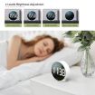EDUP EH-8816 Digital Alarm Clock, Night Light, Dual Power, Black Case - 6