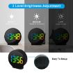 EDUP EH-8816 Digital Clock Night Light Dual Power Alarm (White) - 4