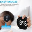 EDUP EH-8816 Digital Clock Night Light Dual Power Alarm (White) - 5