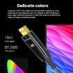 DTECH DT-HF8005 8K HDMI 2.1 Fiber Optic Cable 20m for PS5, Xbox, Home Theater - 7