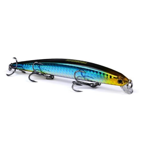 PROBEROS DW622 12.5cm 16g Submerged Minnow Lure Sea Fishing Bait (D) - 1