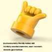Yellow 4pcs Car Gesture Valve Tire Decorative Rubber Cap Set - 4