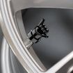 4pcs Car Gesture Valve Tire Caps - Black Rock Decorative Set - 5