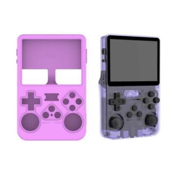 ANBERNIC R36S Light Purple Silicone Protective Cover for Handheld Console - 1