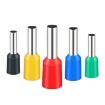 1000pcs Tube Type Cold Pressed Copper Terminal SV RV E1008, Random Color - 2