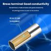 1000pcs Tube Type Cold Pressed Copper Terminal SV RV E1008, Random Color - 5