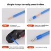 1000pcs Tube Type Cold Pressed Copper Terminal SV RV E1012, Random Color - 8