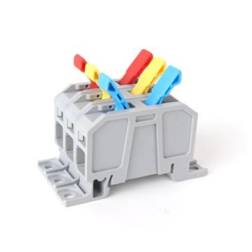 75A Quick-Press Terminal Block Wire Connector, 3 In 3 Out - 1