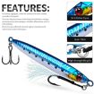 PROBEROS LF153 3D Sea Fishing Lure 100G Quick Sinking Bait - 7