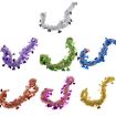 Heart-shaped Ribbon Garlands - 10pcs, 1.8m, Silver Party Decorations - 3