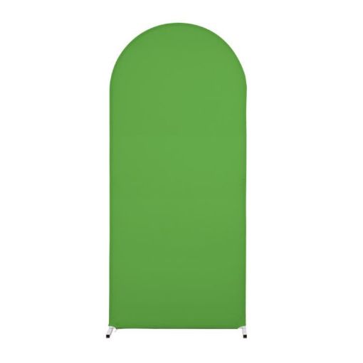 Green Arch Fabric Cover 150x65cm U Shape Spandex Stretch for Events - 1