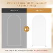 Green Arch Fabric Cover 150x65cm U Shape Spandex Stretch for Events - 8