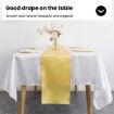 Black Polyester Sateen Table Runner 29x275cm - Hotel Wedding Decor - 3