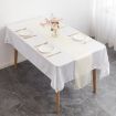 Ivory Polyester Sateen Table Runner 29x275cm for Weddings & Hotels - 1
