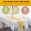 Ivory Polyester Sateen Table Runner 29x275cm for Weddings & Hotels - 2