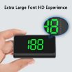 W1 Car HUD GPS Speedometer KM Display - White Head-up Speed Monitor - 5