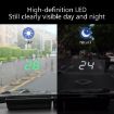 W1 Car HUD GPS Speedometer KM Display - White Head-up Speed Monitor - 6