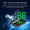 W1 Car HUD GPS Speedometer KM Display - White Head-up Speed Monitor - 7