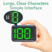 X1 Smart HUD Car GPS Speed Display - HD Head-up Display, MPH (Green) - 4