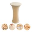 Champagne Elastic Spandex Table Cover for Wedding & Hotel, 80cm Round - 1
