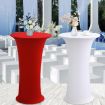 Champagne Elastic Spandex Table Cover for Wedding & Hotel, 80cm Round - 2